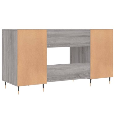 vidaXL Γραφείο Γκρι Sonoma 140x50x75cm από Επεξεργασμένο Ξύλο 1 τεμ.