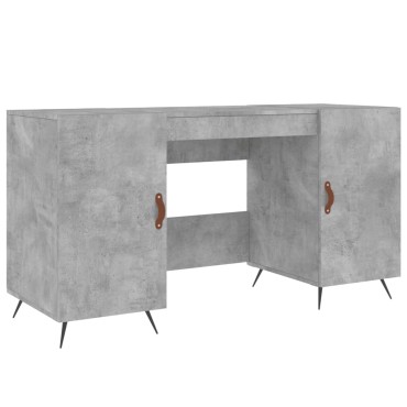 vidaXL Γραφείο Γκρι Σκυροδέματος 140x50x75cm από Επεξεργ. Ξύλο 1 τεμ.