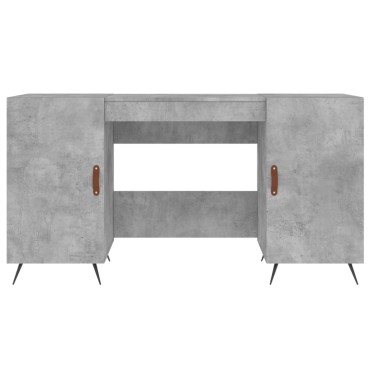 vidaXL Γραφείο Γκρι Σκυροδέματος 140x50x75cm από Επεξεργ. Ξύλο 1 τεμ.
