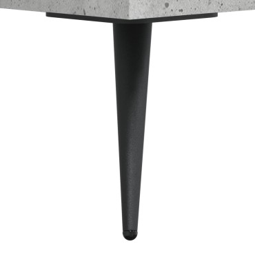 vidaXL Γραφείο Γκρι Σκυροδέματος 140x50x75cm από Επεξεργ. Ξύλο 1 τεμ.