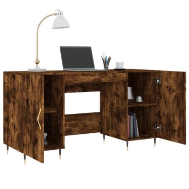 vidaXL Γραφείο Καπνιστή Δρυς 140x50x75cm από Επεξεργασμένο Ξύλο 1 τεμ.