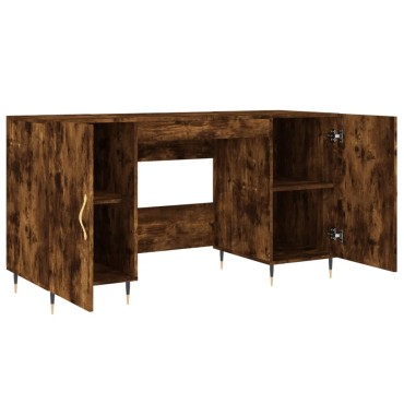 vidaXL Γραφείο Καπνιστή Δρυς 140x50x75cm από Επεξεργασμένο Ξύλο 1 τεμ.