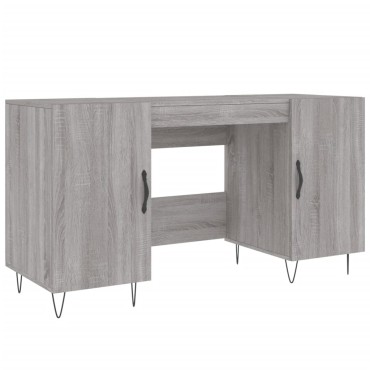 vidaXL Γραφείο Γκρι Sonoma 140x50x75cm από Επεξεργασμένο Ξύλο 1 τεμ.