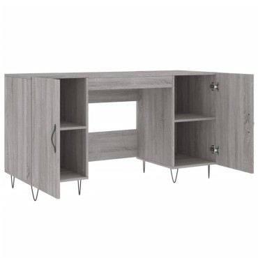 vidaXL Γραφείο Γκρι Sonoma 140x50x75cm από Επεξεργασμένο Ξύλο 1 τεμ.