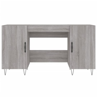 vidaXL Γραφείο Γκρι Sonoma 140x50x75cm από Επεξεργασμένο Ξύλο 1 τεμ.