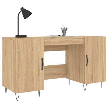 vidaXL Γραφείο Sonoma Δρυς 140x50x75cm από Επεξεργασμένο Ξύλο 1 τεμ.