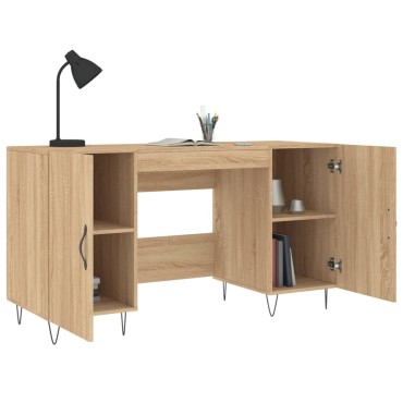 vidaXL Γραφείο Sonoma Δρυς 140x50x75cm από Επεξεργασμένο Ξύλο 1 τεμ.