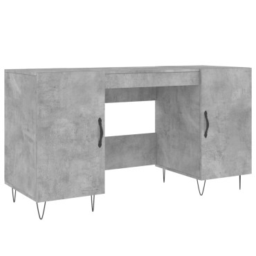 vidaXL Γραφείο Γκρι Σκυροδέματος 140x50x75cm από Επεξεργ. Ξύλο 1 τεμ.
