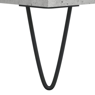 vidaXL Γραφείο Γκρι Σκυροδέματος 140x50x75cm από Επεξεργ. Ξύλο 1 τεμ.