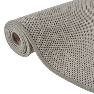 vidaXL Χαλί Διάδρομος Εμφάνιση Σιζάλ Ασημί 80x300cm
