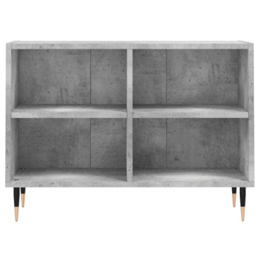 vidaXL Έπιπλο Τηλεόρασης Γκρι Σκυροδέματος 69,5x30x50cm Επεξ. Ξύλο