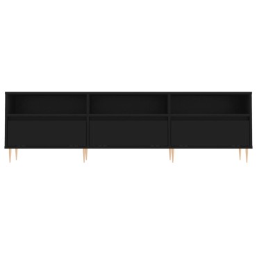 vidaXL Έπιπλο Τηλεόρασης Μαύρο 150x30x44,5cm Επεξεργασμένο Ξύλο