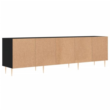vidaXL Έπιπλο Τηλεόρασης Μαύρο 150x30x44,5cm Επεξεργασμένο Ξύλο
