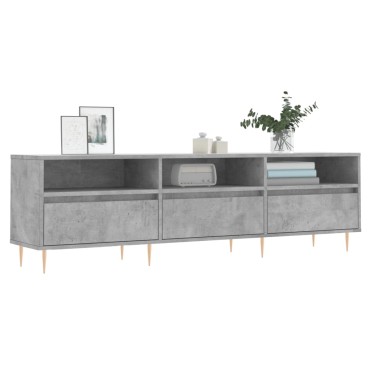 vidaXL Έπιπλο Τηλεόρασης Γκρι Σκυρ. 150x30x44,5cm Επεξ. Ξύλο