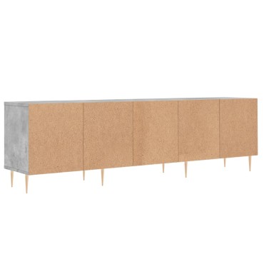 vidaXL Έπιπλο Τηλεόρασης Γκρι Σκυρ. 150x30x44,5cm Επεξ. Ξύλο