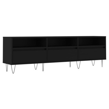 vidaXL Έπιπλο Τηλεόρασης Μαύρο 150x30x44,5cm Επεξεργασμένο Ξύλο
