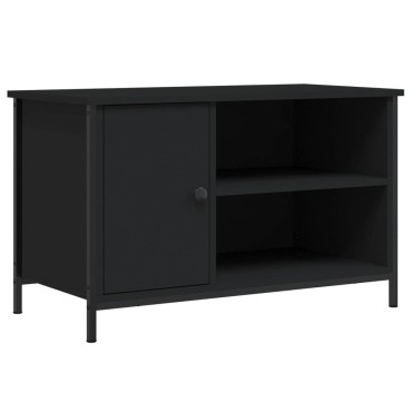 vidaXL Έπιπλο Τηλεόρασης Μαύρο 80x40x50cm από Επεξεργασμένο Ξύλο