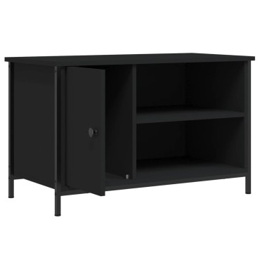 vidaXL Έπιπλο Τηλεόρασης Μαύρο 80x40x50cm από Επεξεργασμένο Ξύλο