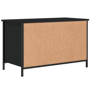 vidaXL Έπιπλο Τηλεόρασης Μαύρο 80x40x50cm από Επεξεργασμένο Ξύλο