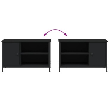 vidaXL Έπιπλο Τηλεόρασης Μαύρο 80x40x50cm από Επεξεργασμένο Ξύλο