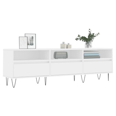 vidaXL Έπιπλο Τηλεόρασης Λευκό 150x30x44,5cm Επεξεργασμένο Ξύλο
