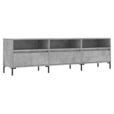 vidaXL Έπιπλο Τηλεόρασης Γκρι Σκυρ. 150x30x44,5cm Επεξ. Ξύλο