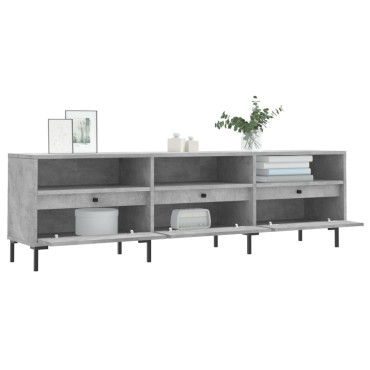vidaXL Έπιπλο Τηλεόρασης Γκρι Σκυρ. 150x30x44,5cm Επεξ. Ξύλο