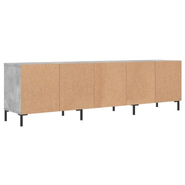 vidaXL Έπιπλο Τηλεόρασης Γκρι Σκυρ. 150x30x44,5cm Επεξ. Ξύλο