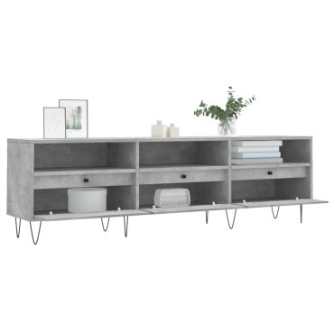 vidaXL Έπιπλο Τηλεόρασης Γκρι Σκυρ. 150x30x44,5cm Επεξ. Ξύλο