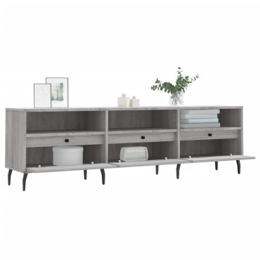 vidaXL Έπιπλο Τηλεόρασης Γκρι Sonoma 150x30x44,5cm από Επεξεργ. Ξύλο