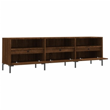 vidaXL Έπιπλο Τηλεόρασης Καφέ Δρυς 150x30x44,5cm Επεξεργασμένο Ξύλο