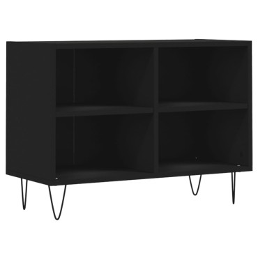 vidaXL Έπιπλο Τηλεόρασης Μαύρο 69,5x30x50cm από Επεξεργασμένο Ξύλο