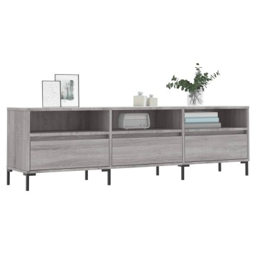 vidaXL Έπιπλο Τηλεόρασης Γκρι Sonoma 150x30x44,5cm από Επεξεργ. Ξύλο