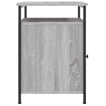 vidaXL Κομοδίνα 2 τεμ. Γκρι Sonoma 40x42x60cm από Επεξεργασμένο Ξύλο
