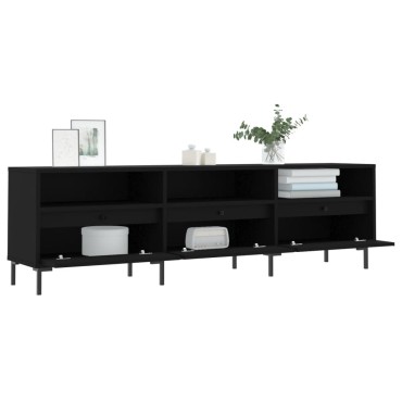 vidaXL Έπιπλο Τηλεόρασης Μαύρο 150x30x44,5cm Επεξεργασμένο Ξύλο