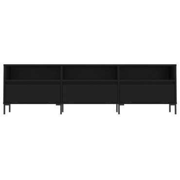 vidaXL Έπιπλο Τηλεόρασης Μαύρο 150x30x44,5cm Επεξεργασμένο Ξύλο