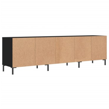 vidaXL Έπιπλο Τηλεόρασης Μαύρο 150x30x44,5cm Επεξεργασμένο Ξύλο