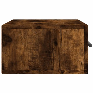 vidaXL Κομοδίνα Επιτοίχια 2 τεμ. Καπνιστή Δρυς 35x35x20cm
