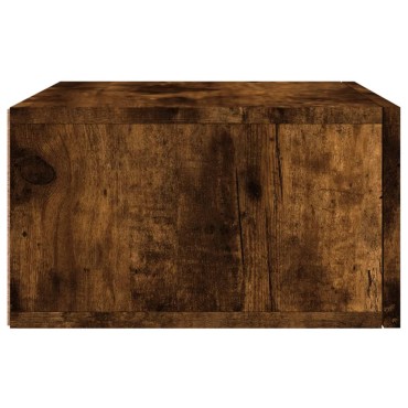 vidaXL Κομοδίνα Επιτοίχια 2 τεμ. Καπνιστή Δρυς 35x35x20cm