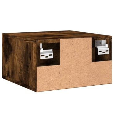 vidaXL Κομοδίνα Επιτοίχια 2 τεμ. Καπνιστή Δρυς 35x35x20cm