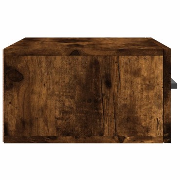 vidaXL Κομοδίνα Επιτοίχια 2 τεμ. Καπνιστή Δρυς 35x35x20cm