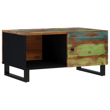 vidaXL Τραπεζάκι Σαλονιού 80x50x40cm Μασίφ Ανακυκλ. & Επεξ. Ξύλο 1 τεμ.