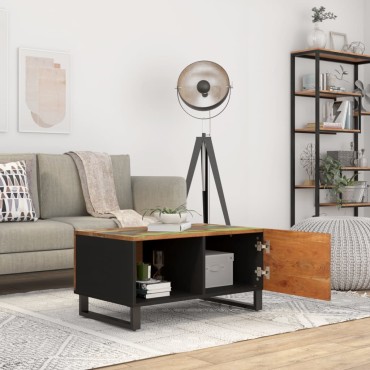 vidaXL Τραπεζάκι Σαλονιού 80x50x40cm Μασίφ Ανακυκλ. & Επεξ. Ξύλο 1 τεμ.