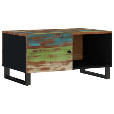 vidaXL Τραπεζάκι Σαλονιού 80x50x40cm Μασίφ Ανακυκλ. & Επεξ. Ξύλο 1 τεμ.
