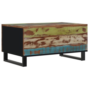 vidaXL Τραπεζάκι Σαλονιού 80x50x40cm Μασίφ Ανακυκλ. & Επεξ. Ξύλο 1 τεμ.