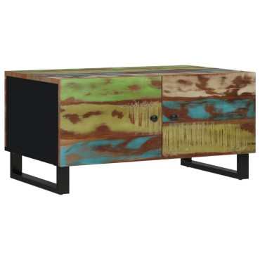 vidaXL Τραπεζάκι Σαλονιού 80x50x40cm Μασίφ Ανακυκλ. & Επεξ. Ξύλο 1 τεμ.