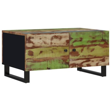 vidaXL Τραπεζάκι Σαλονιού 80x50x40cm Μασίφ Ανακυκλ. & Επεξ. Ξύλο 1 τεμ.