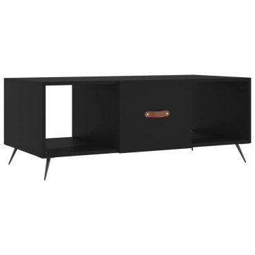 vidaXL Τραπεζάκι Σαλονιού Μαύρο 102x50x40cm από Επεξεργασμένο Ξύλο 1 τεμ.
