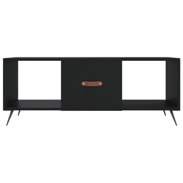 vidaXL Τραπεζάκι Σαλονιού Μαύρο 102x50x40cm από Επεξεργασμένο Ξύλο 1 τεμ.