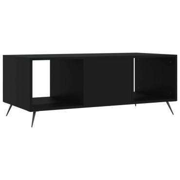 vidaXL Τραπεζάκι Σαλονιού Μαύρο 102x50x40cm από Επεξεργασμένο Ξύλο 1 τεμ.
